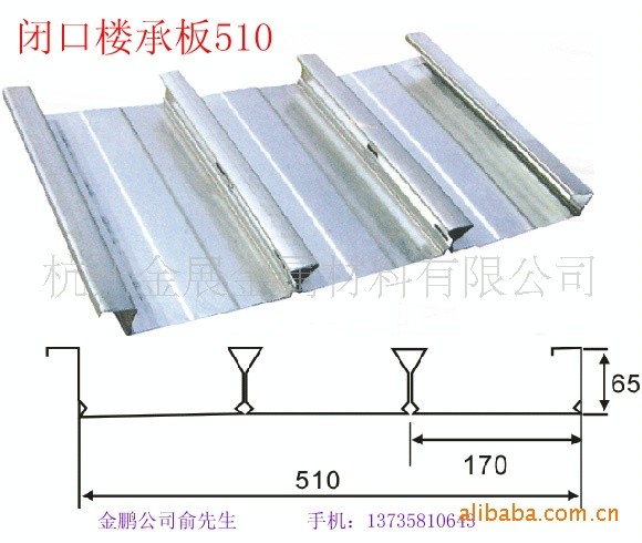 供应楼承板闭口YX65-170-510